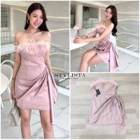 ราคา Mom.ss (พร้อมส่ง) STY9 ST20653 เดรสใส่สวยเรียบหรูดูดีมาก แพลตเทินดีงาม mom งานป้าย (26424917711)
