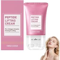 ราคา Pinklabs Peptide Lifting Cream, Pinklabs Neck Firming Cream With Roller, Lifting Firming Neck Cream, Face & Neck Firming Moisturizer For Crepey, Luxury Collagen Firming Cream ( (55060340443)