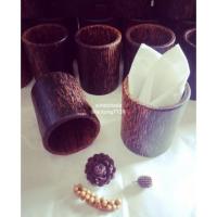 ราคา แก้วกระบอกใส่ทิชชูไม้ตาลธรรมชาติ (17248618934)