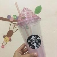 ราคา แก้ว starbucks ฝาทรงวิปครีม 20 oz ของเกาหลี ชมพูหวานมากๆ ลคใหม่ลด 130 (788631768)
