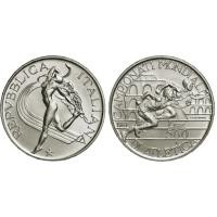 ราคา เหรียญเงิน อิตาลี Italy ที่ระลึกแข่งขันกรีฑาโลก ปี 1987 KM#122 500 ลีรา เนื้อเงิน 84% สภาพใหม่เอี่ยมแพ็คเดิมพร้อมใบเซอร์ (28003590189)