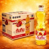 ราคา น้ำมันปาล์ม ตราทับทิม ขนาด 1 ลิตร (ยกลัง 12 ขวด) (53657653645)