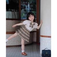 ราคา กระโปรงทาร์ตเด็กผู้หญิงลายสก๊อตสีน้ําตาลโรงเรียนเทนนิสน่ารักเกาหลีน่ารักแฟชั่นพรีเมี่ยมสีน้ําตาลครีมสแควร์ (26444706516)