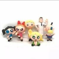 ราคา Power puff girls figure topper powerpuff set 6 ชิ้น (14864645125)