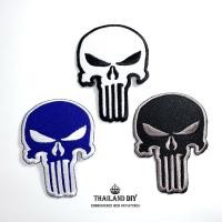 ราคา ตัวรีดติดเสื้อทหาร ลาย หัวกระโหลก ชุดทหาร หน่วยรบ Punisher Skull wop Patch งานปัก DIY ตัวรีด อาร์ม ติดเสื้อ ติดกระเป๋า (4867547093)