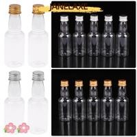 ราคา JANELAXE932JN 5 ชิ้นมินิขวดเหล้าชุด,ขวดเครื่องดื่ม Party Supplies ขวดพลาสติก, ทนทาน 60ml Silver/ Gold Caps ขวดยิงขนาดเล็ก (53909027785)