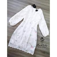 ราคา เดรสสั้นงานป้าย เดรสสีขาว (3760807926)