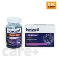 ราคา Sambucol Gummies 50 Pastilles & Sambucol Original 24 Hard Capsules เอลเดอร์เบอร์รี่ เสริมภูมิคุ้มกัน (29394294422)