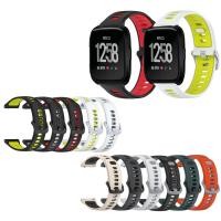ราคา สายรัดซิลิโคนอ่อนนุ่มสําหรับ Fitbit Versa 2 / Versa Lite / Versa 1/ SE Matching WristBand Sport Bracelet Band (49308185792)
