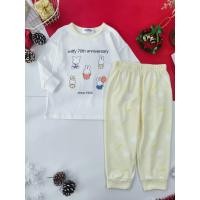ราคา Miffy ชุดนอน เสื้อแขนยาว สีขาว-เหลือง ❤️ (47358026204)