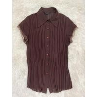 ราคา เสื้อ Classify (มีป้าย) ปกเชิ้ต สีน้ำตาลอัดพลีท ไซส์ L อกเสื้อ 36 นิ้ว (4571464453)