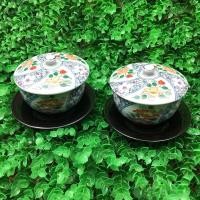 ราคา ชุดถ้วยน้ำชาพร้อมฝาปิด+จานรอง ขนาด 3.2*2” ราคา 80฿/ถ้วยชาพร้อมฝา 1+จานรอง1 #เซรามิคมือสองญี่ปุ่น (12803358505)