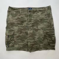ราคา กางเกงคาร์โก้ ขาสั้น สามส่วน กระเป๋าข้าง ลายพรางทหาร Cargo camo short สีเขียว (เอว40) แบรนด์ GEORGE มือสอง (40308620340)