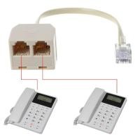 ราคา อะแดปเตอร์แยกสายโทรศัพท์มือถือ Niki Rj11 6 P 4 C 1 Male To 2 Female Rj 11 To Rj11 (5945247630)