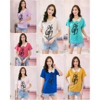ราคา เสื้อชีฟองคอลูกไม้ เสื้อแฟชั่นเกาหลี (5491457499)