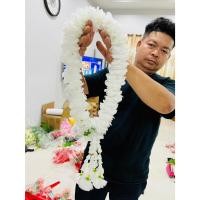 ราคา พวงมาลัยดาวเรือง มาลัยดาวเรืองทรงกลมสีขาว ขนาด 1เมตร ชาย5 มาลัยดาวเรืองสีขาวร้อยแน่นๆๆ งานผ้า อย่างดี ฟุๆๆ พวงใหญ่ (25483084862)