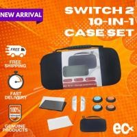 ราคา Iplay HBS-2840 ชุดเคสเดินทาง 10-in-1 สําหรับ Nintendo Switch 2 – กระเป๋าแข็ง EVA + ฝาครอบ TPU + ตัวป้องกันหน้าจอ (28194492977)