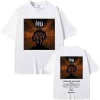 ราคา เสื้อยืดวินเทจแนวร็อกสำหรับผู้ชายและผู้หญิง สไตล์สตรีทแวร์ยุค 90s วงดนตรีเมทัลจากฝรั่งเศส Gojira L'Enfant Sauvage ลายพิม (58156124102)