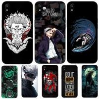 ราคา สําหรับ xiaomi Redmi 7a กรณีซิลิโคนอ่อนสําหรับ Redmi 7a สีดํา tpu กรณี Satoru Gojo (53507551488)