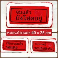 ราคา ของขวัญ รับปริญญา หมอนป้ายแดง คำพูดโดนๆ หมอนอิงป้ายแดง (23403464660)