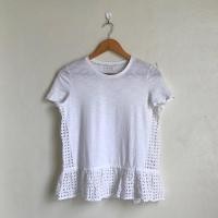 ราคา เสื้อยืดแขนสั้น สีขาว แบรนด์ Kate spade แท้ Size XS (18720721823)