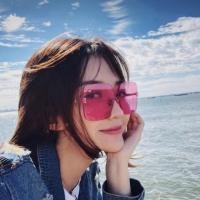 ราคา กระจกไร้กรอบแฟชั่นสีชมพูพร้อมขาโลหะเทรนด์ (24495984727)