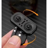 ราคา ใหม่นกฮูก Push Slider Fidget Slider ของเล่นผู้ใหญ่โลหะ Fidget ของเล่นนิ้วมือ Push Spin เหรียญ Decompression ของเล่น EDC เกียร์ Haptic Slider ของขวัญ (41955906006)