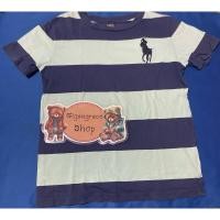 ราคา เสื้อยืดแขนสั้นคอกลมของเด็ก (ลายทางสีกรมท่า/ฟ้า) มือสอง Size 120 แบรนด์ Polo Ralph Lauren ของแท้ ✨% สภาพ 90% (27010624594)
