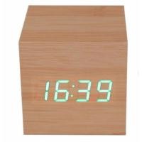 ราคา <พร้อมส่ง>นาฬิกาปลุก LED ลายไม้โบราณ (digital clock) (562770840)