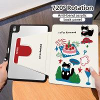 ราคา เคสใส 360° หมุนได้ สำหรับ For Samsung Galaxy A9 Plus S10+ A8 Tab S6 Lite A9+ S10 Lite S7+ S8+ S8 S9 S9 FE เคสแท็บเล็ต (50905423356)