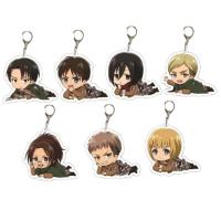 ราคา พวงกุญแจอนิเมะ Attack on Titan War on Titan Mica 6 ซม. ตัวอักษร Eren Levi Mikasa Armin Erwin Hange กระเป๋าเอกสารแขวนอุปกรณ์เสริม (50909271901)
