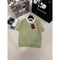 ราคา HYMC Gu//i New summer knit short-sleeve tops, classic double design G Jacquard design, fashionable and elegant for ladies (49208965613)