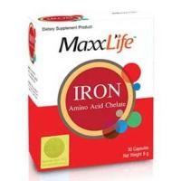 ราคา MaaxLife Iron Amino Acid Chelate แม๊กซ์ไลฟ์ ไอรอน อะมิโน แอซิด คีเลต กล่อง 30 แคปซูล (7405584665)