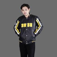 ราคา Hitam เสื้อแจ็คเก็ตผู้ชาย - BOMBER JACKET - OSCAR - เสื้อแจ็คเก็ตสีดํา - OSCAR JACKET - BOMBER JACKET - SENSOR (28681861257)