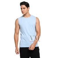 ราคา เสื้อยืด VM Plain Buntung เสื้อกล้ามจัมโบ้ สีฟ้าอ่อนสําหรับผู้ชาย (43905717363)