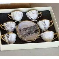 ราคา หินอ่อนเซรามิกถ้วยชาชุดขัดขวางของที่ระลึกแก้วแก้วกาแฟของขวัญวันเกิด (41079869729)