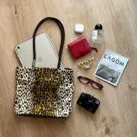 ราคา Esprit - Vintage leopard tote bag มือสอง (48256525692)
