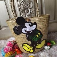 ราคา กระเป๋ากระจูด ทรงถังแตงโม แต่งลายเก๋ๆ #ถูกที่สุดดดด (2799307261)