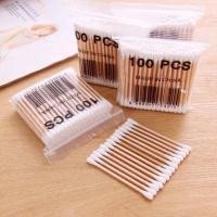 ราคา สำลีก้าน 100 ชิ้น คอตตอนบัด สำลีปั่นหู สำลีแบบไม้ ไม้ปั่นหู สำลีเช็ดเครื่องสำอาง ที่ปั่นหู สำลีก้านปั่นหู ปั่นหู สำลีไม้ (22582117654)
