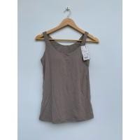 ราคา เสื้อกล้ามบราท็อปสีกากี Bratop Uniqlo Airism ผ้าลื่นๆ ไซส์ L ป้ายห้อยมือ 1 (29125078444)