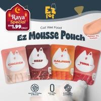 ราคา อีซเพท ใหม่EZ Mousse Pouch SeriesCat อาหารเปียกกระเป๋า Makan Kucing Basah Cat Pouch Cat Treats Wet Pouch 70G 猫湿猫罐头 (56554737108)