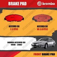 ราคา Brembo ผ้าเบรค HONDA ACCORD G6 1998-2003 ฮอนด้า แอคคอร์ด G6 โฉมงูเห่า ปี 1998-2003 [หน้า, ดิสก์หลัง] (13327732137)