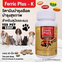 ราคา Ferric Plus-K วิตามิน อาหารเสริม ชนิดน้ำ วิตามินบำรุงเลือด วิตามินบำรุงสุขภาพ สำหรับสุนัขและแมว ขนาด 100 ml. (9917839932)