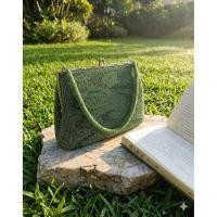 ราคา กระเป๋าออกงาน [Rare Item] กระเป๋าวินเทจปักลูกปัด "Emerald Swirl" สีเขียวมรกตไล่เฉด งานละเอียดระดับ Masterpiece มือ2 (45007512965)