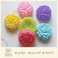 ราคา Floury Home ☁️ สินค้าจากกทม.☁️ พิมพ์ซิลิโคนดอกกุหลาบซ้อน 5 cm (1 แพ็ค 12 ชิ้น) พิมพ์ซิลิโคน วุ้น (42680217339)