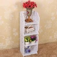 ราคา Vintage 4 ชั้นอเนกประสงค์ Vintage ชั้นวางของ 4 ชั้น Shabby Stand Corner - สินค้า (42514694418)