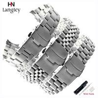 ราคา สายนาฬิกาข้อมือสแตนเลสสีเงินสีด ําสําหรับ Seiko Skx007 Skx009 20Mm 22Mm (3370422866)