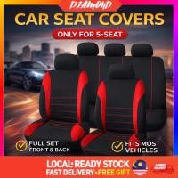 ราคา [9 ชิ้น] ผ้าคลุมเบาะรถยนต์ ผ้าคลุมเบาะรถยนต์ ผ้าคลุมเบาะรถยนต์ Kusyen Kereta Sarong Kusen Sarung Seat (42230001918)