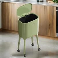 ราคา Nuannuaa No-Junk High-Legถังขยะพร้อมฝาปิด Press-to-Open-ขนาดใหญ่ความจุรูปไข่Kitchen & Living Room Bin,พลาสติกทนทานSsnckn northo (57160126034)