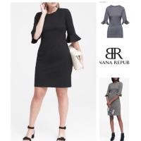ราคา (J850)เดรสแขนระบาย Banana Republic ponte (3481233757)